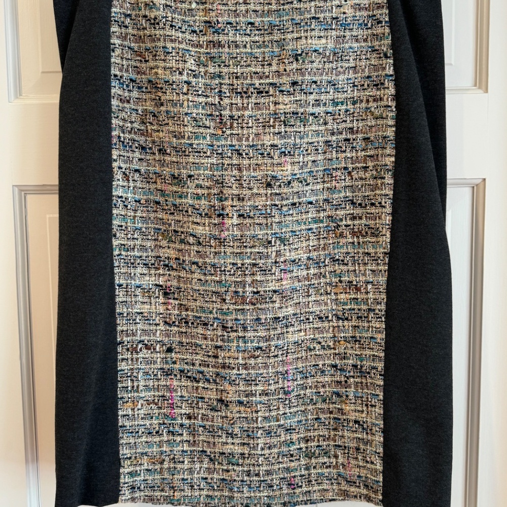 CARLISLE CC PRESTIGE TWEED PANEL PENCIL SKIRT, SIZE 10 NWT